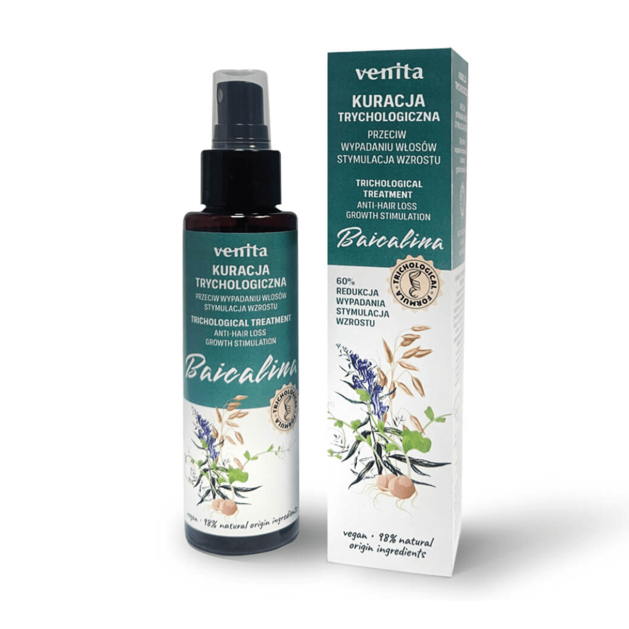 Venita Trycho Kuracja przeciw wypadaniu włosów Baicalina, 100 ml