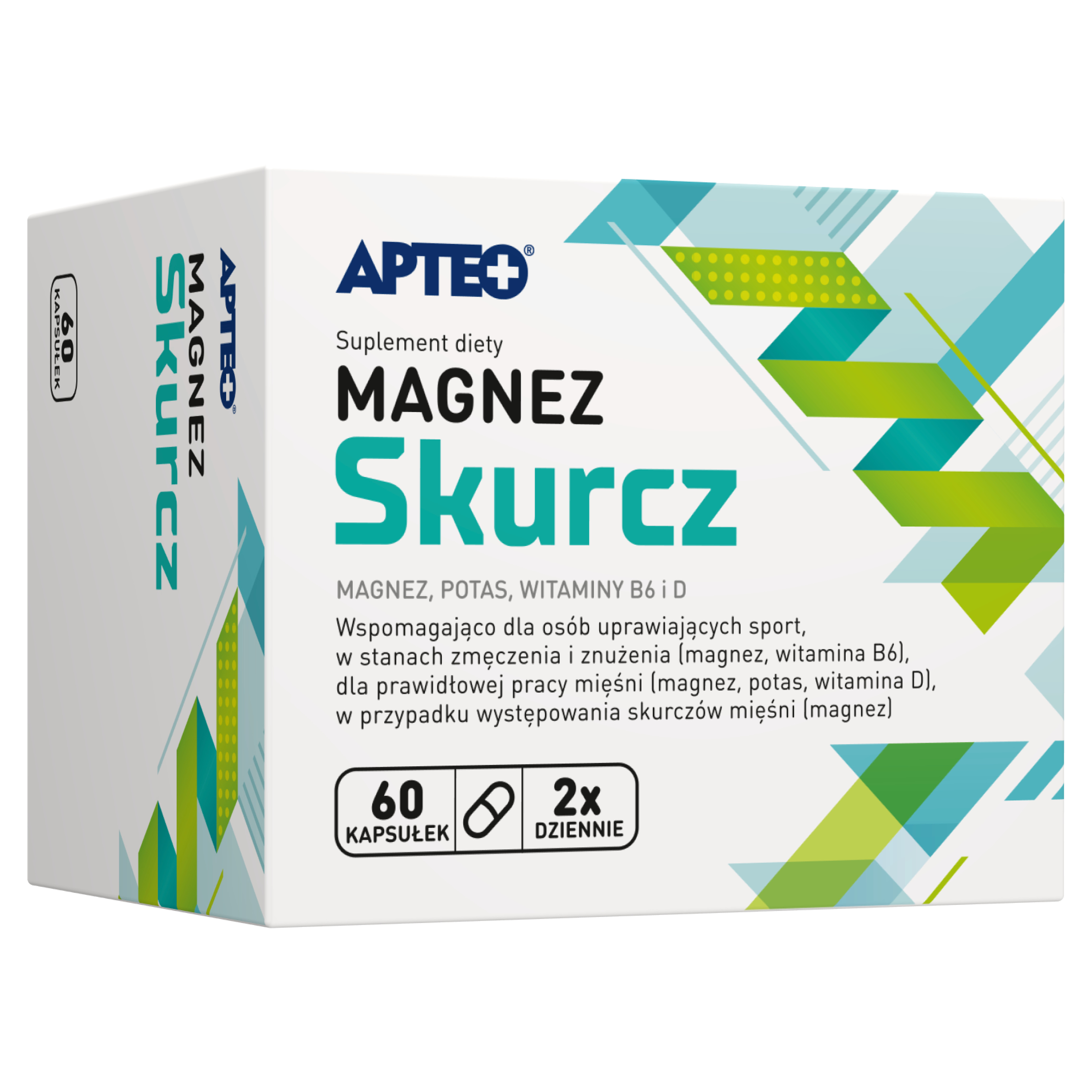 Apteo Magnez Skurcz, kapsułki, 60 sztuk zdjęcie