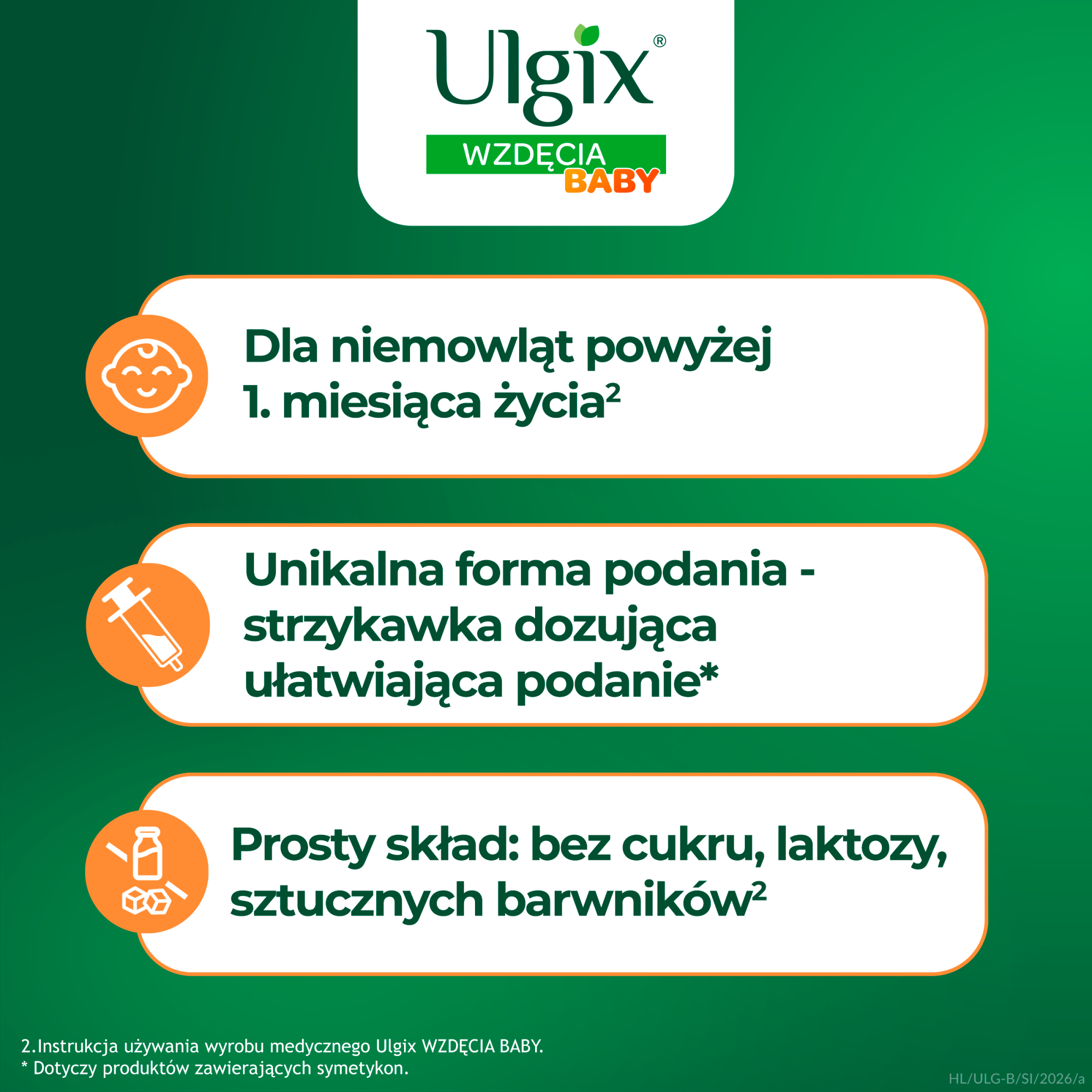 Ulgix Wzdęcia Baby, 40 g
