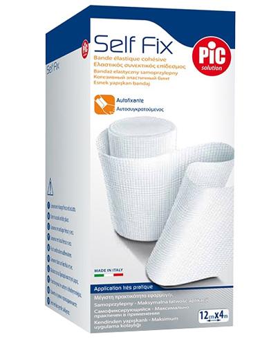 Pic Solution SelfFix Elastyczny bandaż samoprzylepny 12 cm x 4 m - 1 szt. - cena, opinie, wskazania zdjęcie