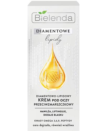Bielenda Diamentowe Lipidy Diamentowo-Lipidowy Krem przeciwzmarszczkowy pod oczy, 15 ml cena, opinie, skład zdjęcie