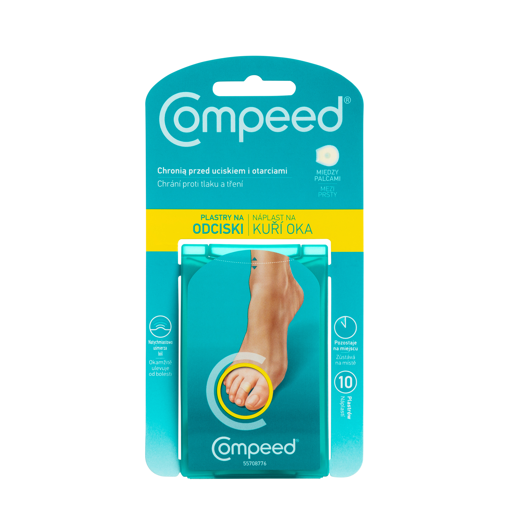 Compeed plastry na odciski między palcami 10 sztuk zdjęcie