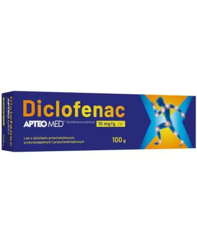 Apteo Diclofenac 10 mg/g żel 100 g zdjęcie