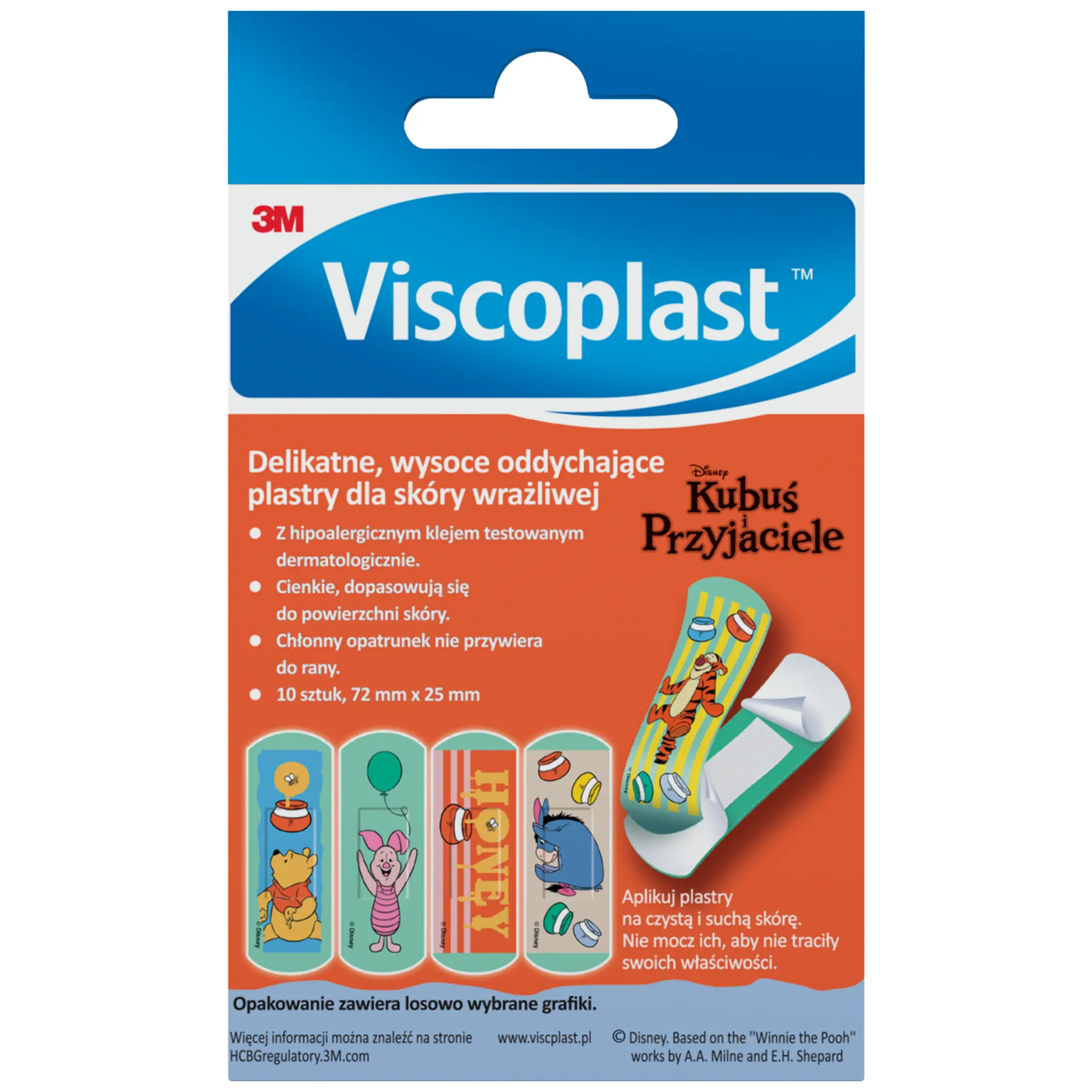 Viscoplast Kubuś i przyjaciele plastry dla dzieci 10 sztuk