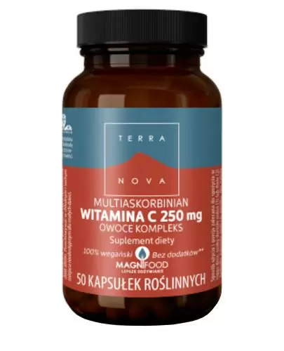 Terranova Multiaskorbinian Witamina C 250 mg 50 kapsułek roślinnych zdjęcie