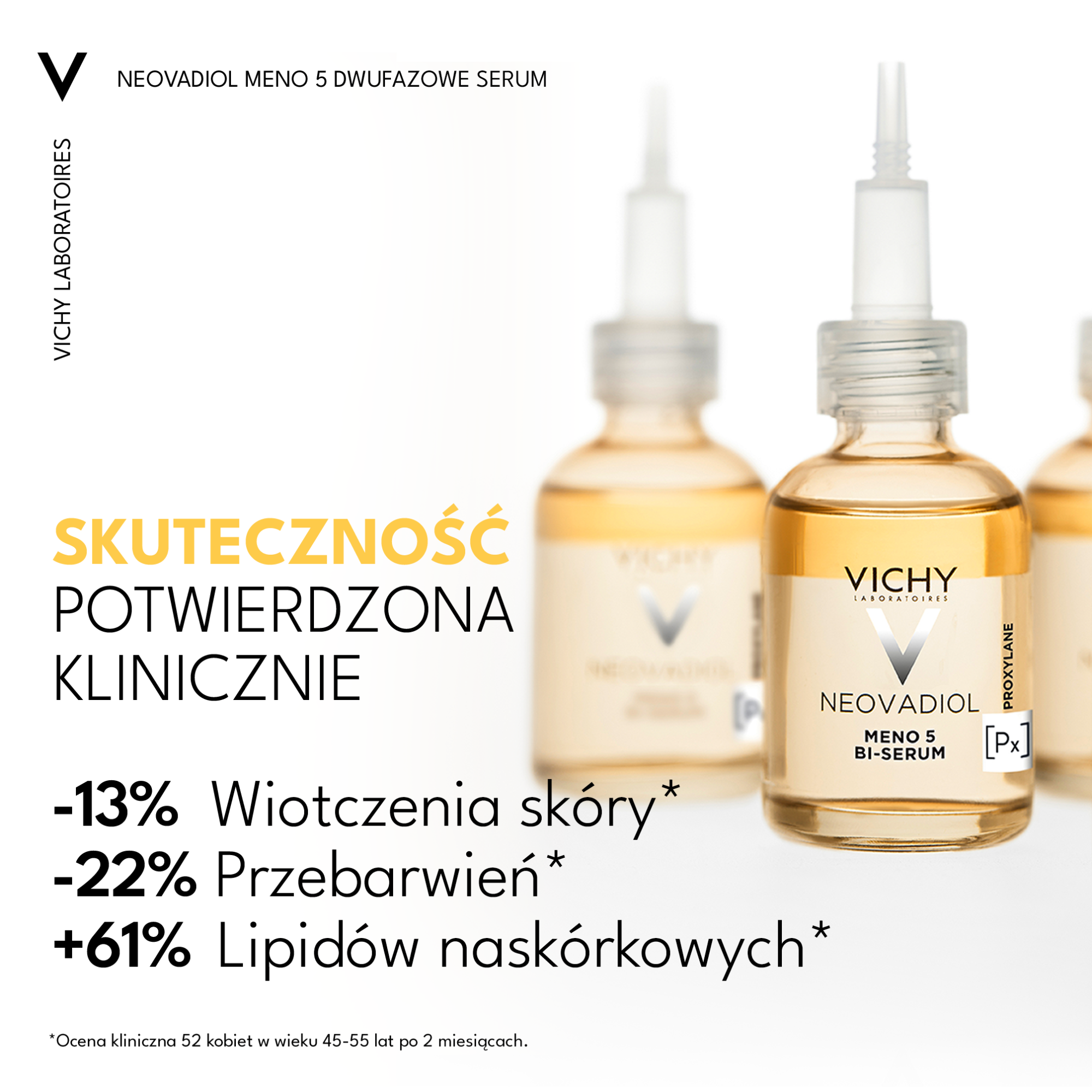 Vichy, Neovadiol Meno 5 Dwufazowe serum ujędrniające i wyrównujące koloryt do skóry twarzy przed i po menopauzie, 30 ml