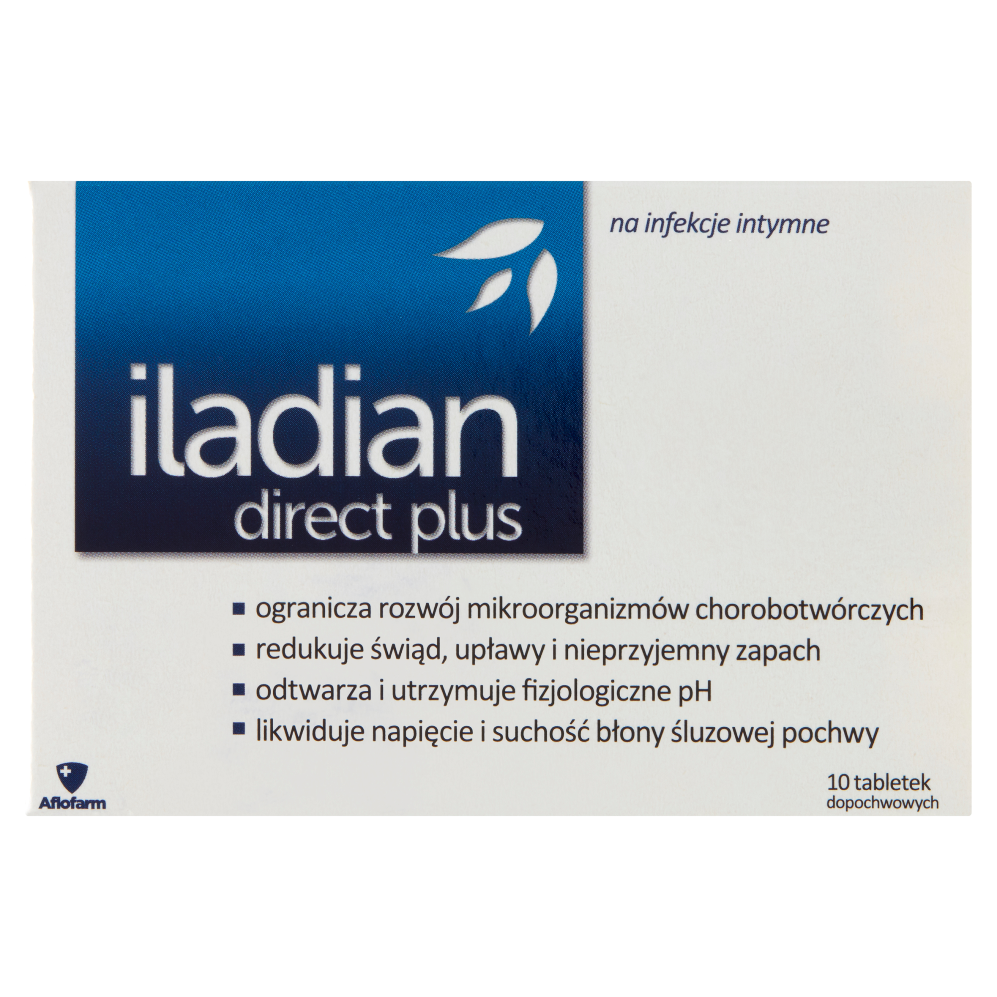 Iladian Direct Plus, tabletki dopochwowe, 10 sztuk zdjęcie