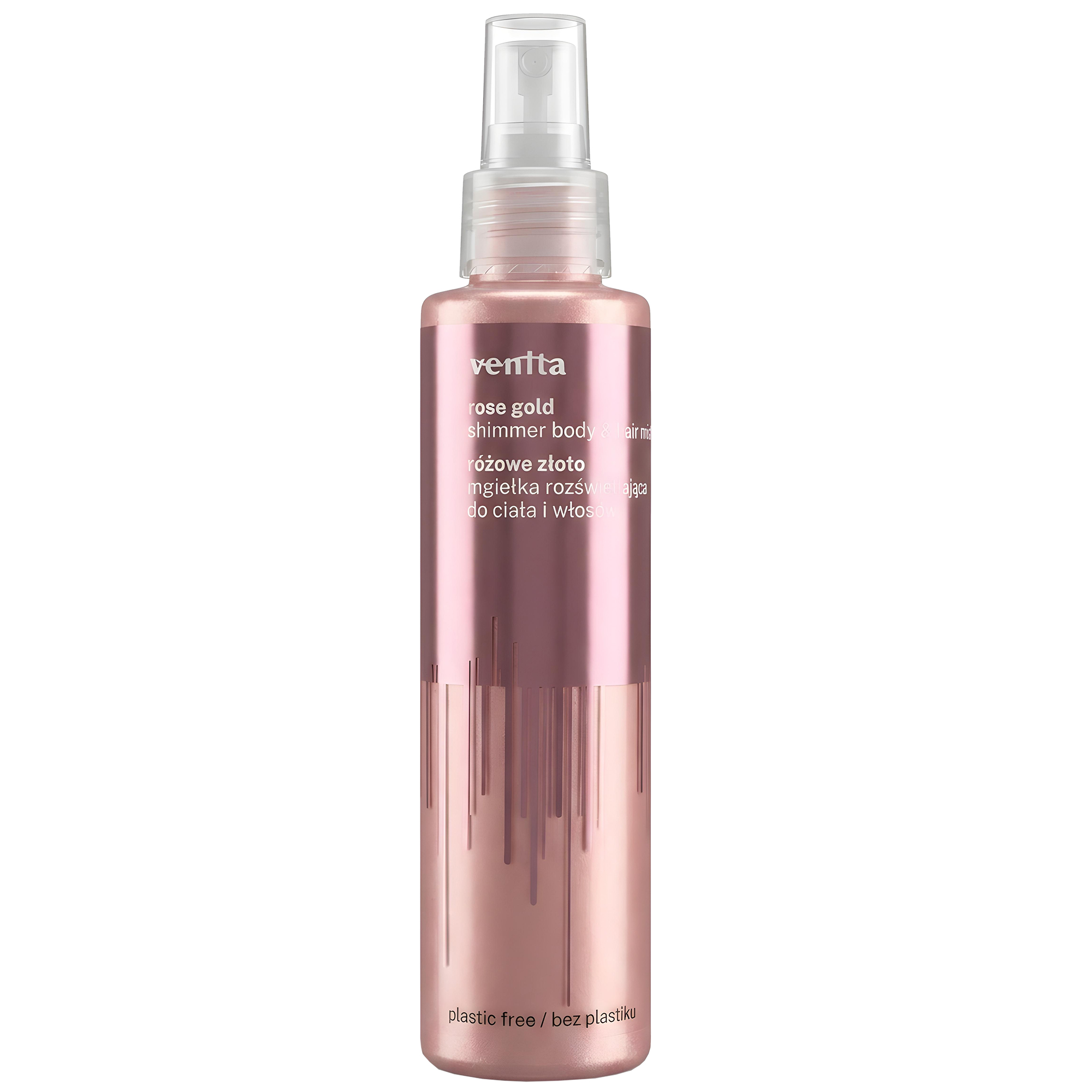 Venita Różowe złoto Mgiełka rozświetlająca do ciała i włosów, 150 ml zdjęcie