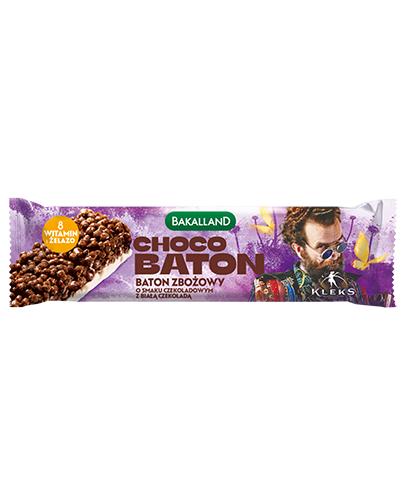 Bakalland KLEKS Choco Baton zbożowy o smaku czekoladowym z białą czekoladą, 25 g zdjęcie