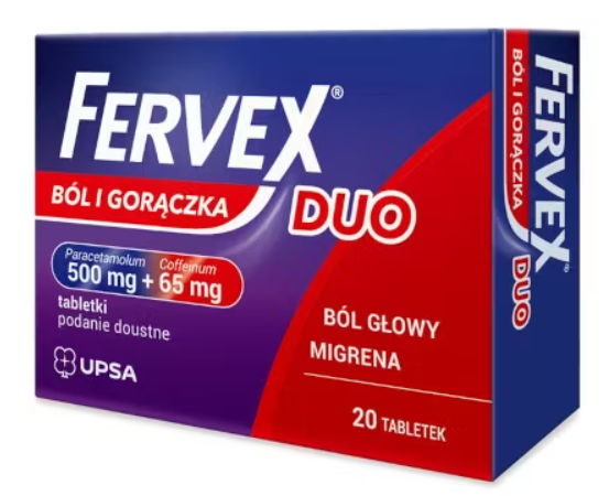 FERVEX ból i gorączka DUO, 20 tabletek zdjęcie