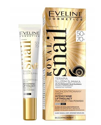 EVELINE COSMETICS ROYAL SNAIL Skoncentrowany krem intensywnie liftingujący pod oczy i na powieki 50+ - 70+ - 20 ml  zdjęcie