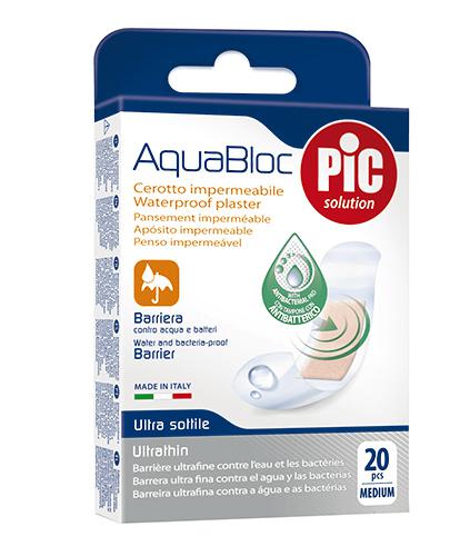 Pic Solution AquaBloc Plaster antybakteryjny 19x72 mm, 20 sztuk zdjęcie