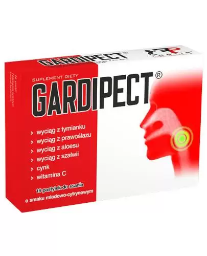 Gardipect o smaku miodowo-cytrynowym - 16 tabl. - cena, opinie, wskazania  zdjęcie