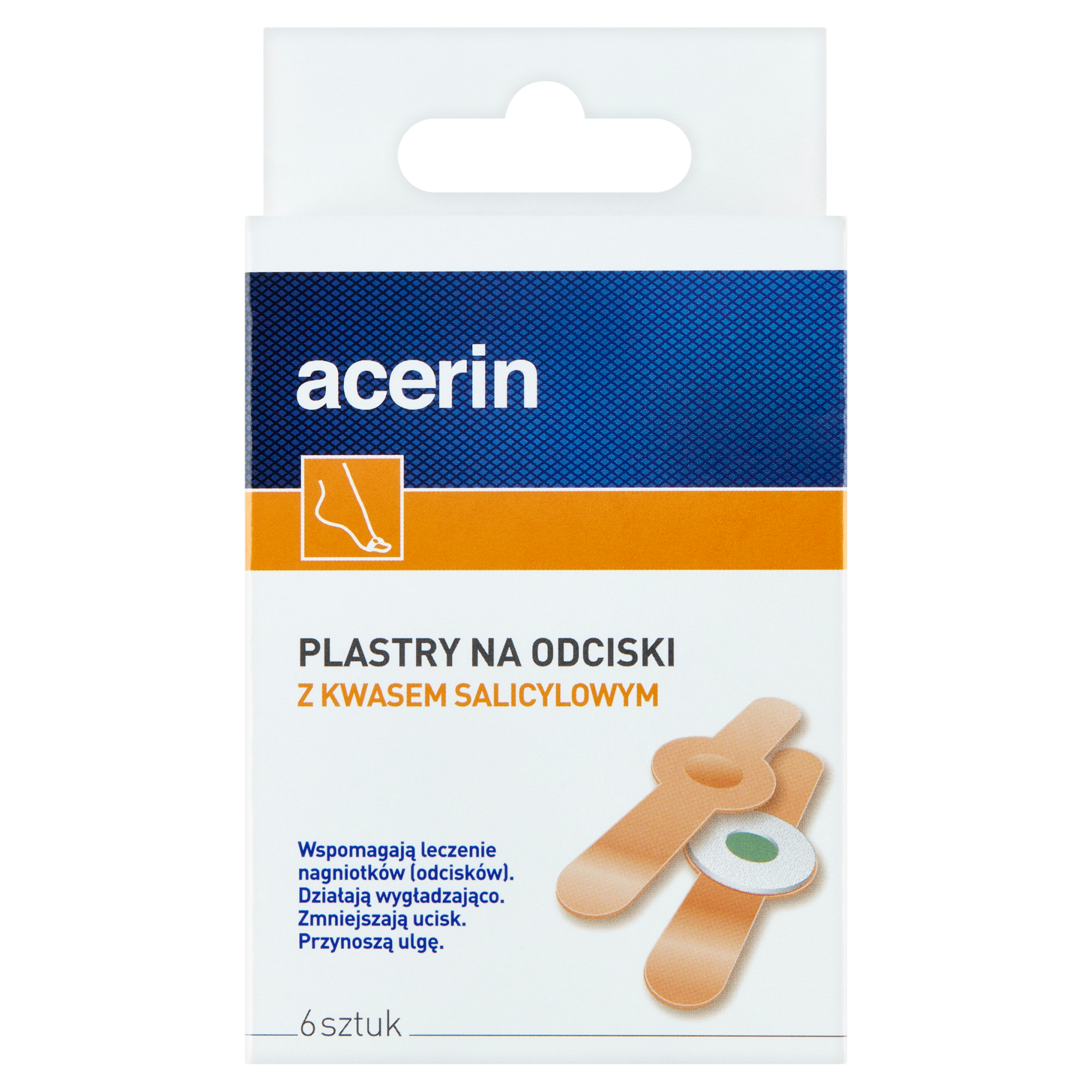 Acerin Plastry na odciski z kwasem salicylowym, 6 szt., cena, opinie, skład zdjęcie