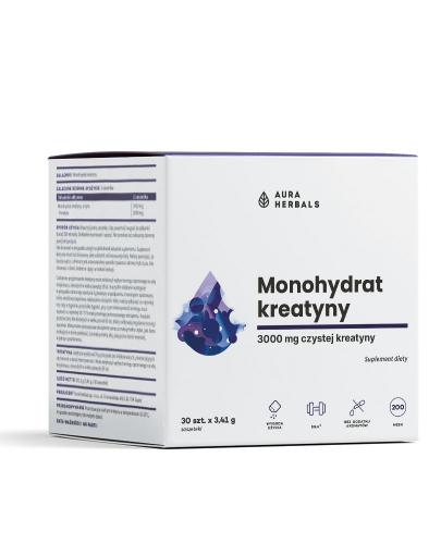 Aura Herbals, Kreatyna Monohydrat, saszetki, 30 sztuk zdjęcie