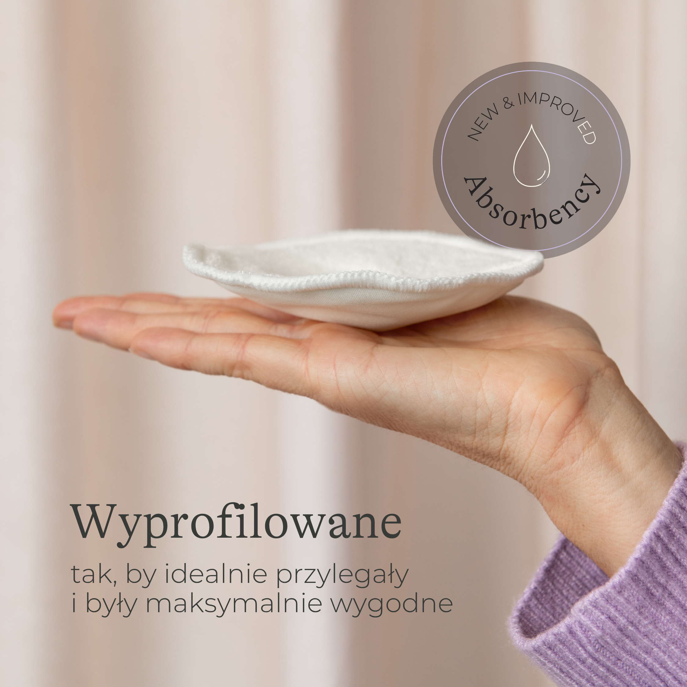 LANSINOH Wkładki laktacyjne wielorazowego użytku, 4 sztuki