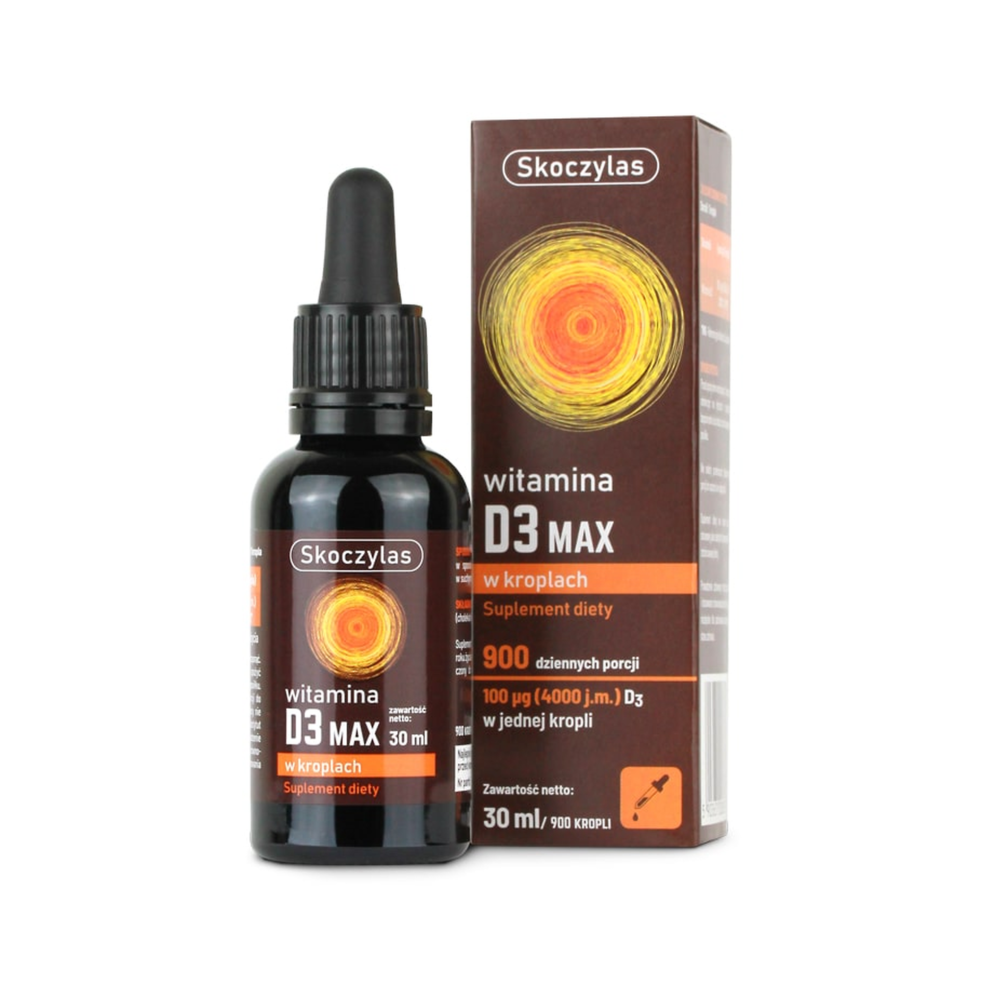 Skoczylas Witamina D3 Max, krople doustne, 30 ml zdjęcie