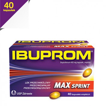 Ibuprom Max Sprint, kapsułki miękkie, 40 sztuk