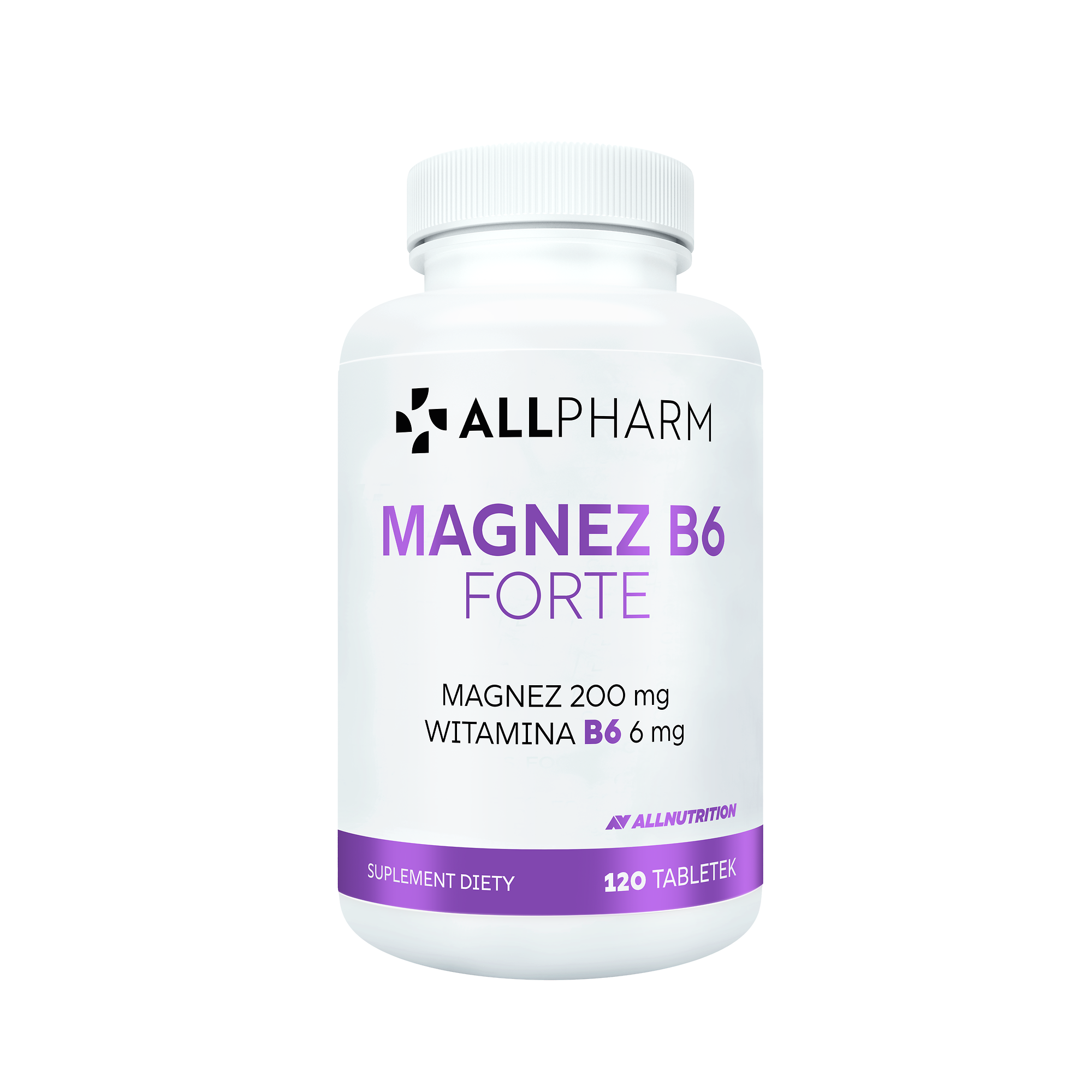 Allnutrition Allpharm Magnez B6 Forte, Magnez + Witamina B6, 120 tabletek zdjęcie