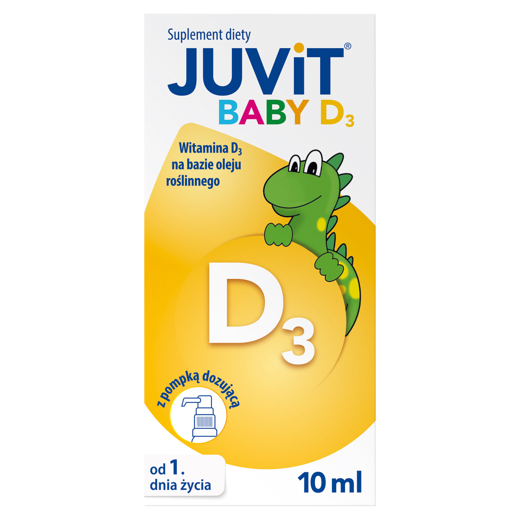 Juvit Baby D3, krople z pompką, 10 ml zdjęcie