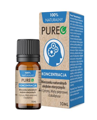 PUREO Koncentracja, mieszanka naturalnych olejków eterycznych, 10 ml zdjęcie