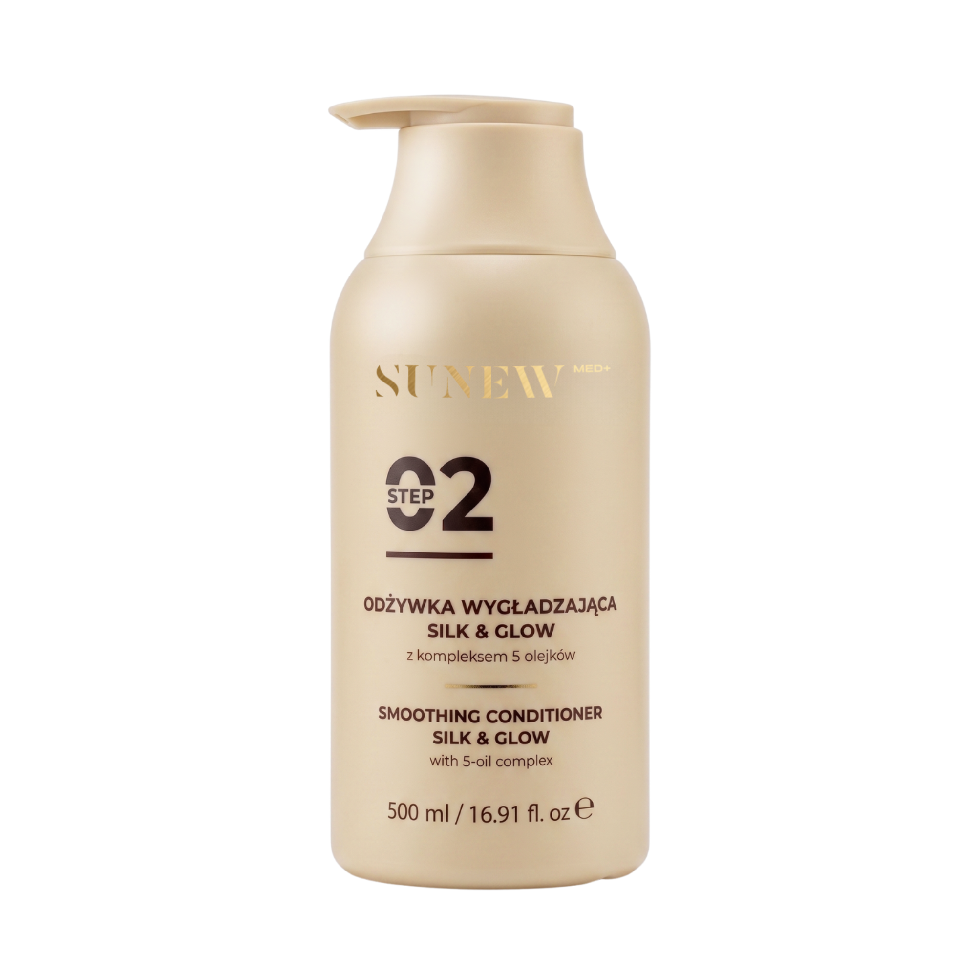 SunewMed+ Odżywka wygładzająca Silk&Glow z kompleksem 5 olejków, 500 ml zdjęcie