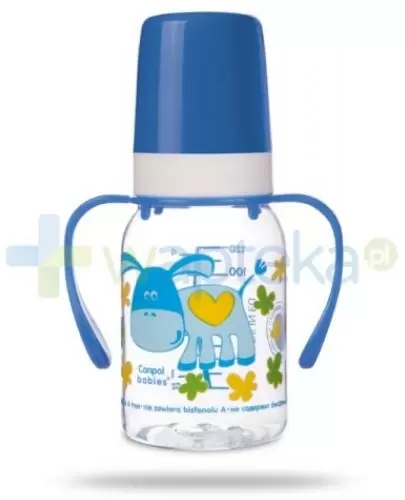 Canpol Babies Butelka niemowlęca + uchwyt 120 ml [11/823] zdjęcie
