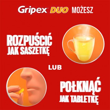 Gripex Duo, tabletki powlekane, 16 sztuk