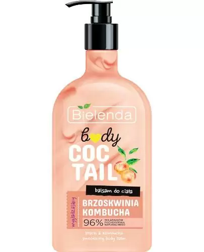 Bielenda Body Coctail wygładzający balsam do ciała brzoskwinia + kombucha 400 ml zdjęcie