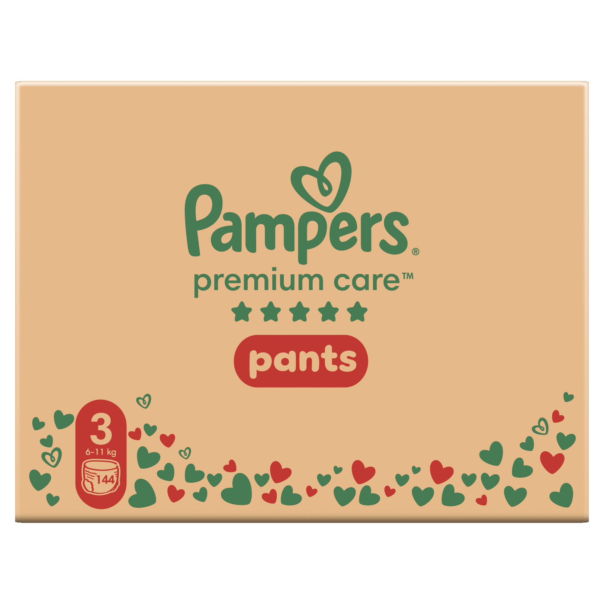 Pampers Premium Care Pants Pieluchomajtki rozmiar 3 6-11 kg, 144 sztuk zdjęcie