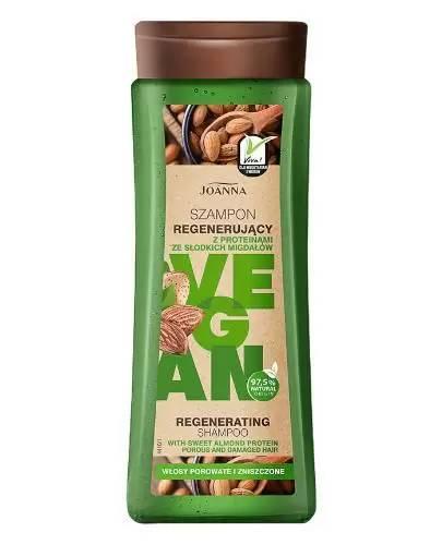 Joanna Vegan, szampon regenerujący z proteinami z migdałów, 300 ml zdjęcie