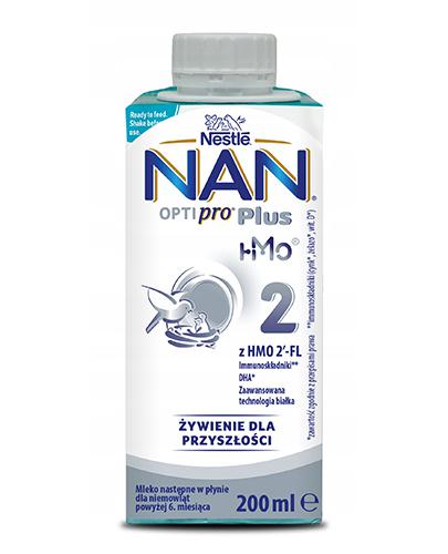 Nestle Nan Optipro Plus 2 HMO Mleko następne w płynie dla niemowląt powyżej 6. miesiąca 200 ml zdjęcie