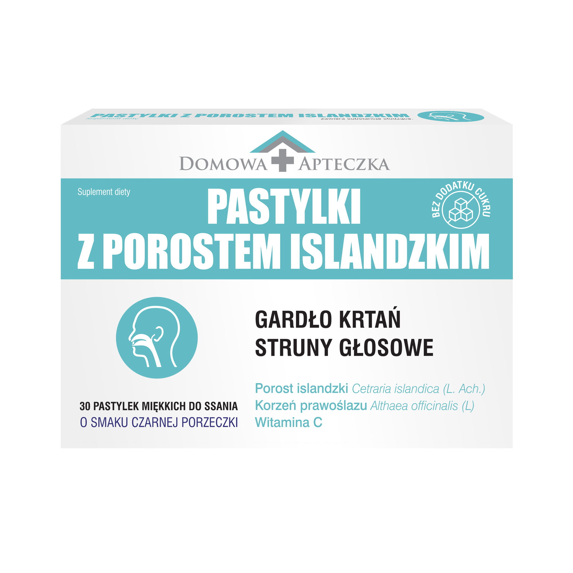 Domowa Apteczka pastylki z porostem islandzkim 30 pastylek do ssania zdjęcie