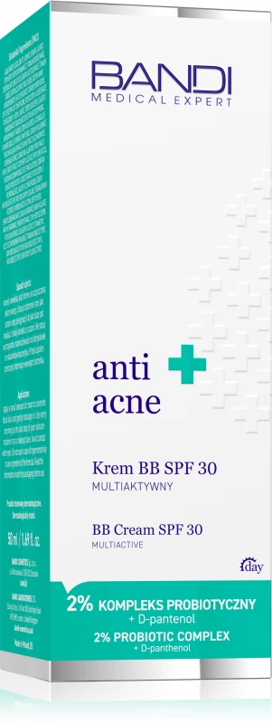 BANDI Medical Expert anti acne Krem BB SPF30 multiaktywny, 50 ml