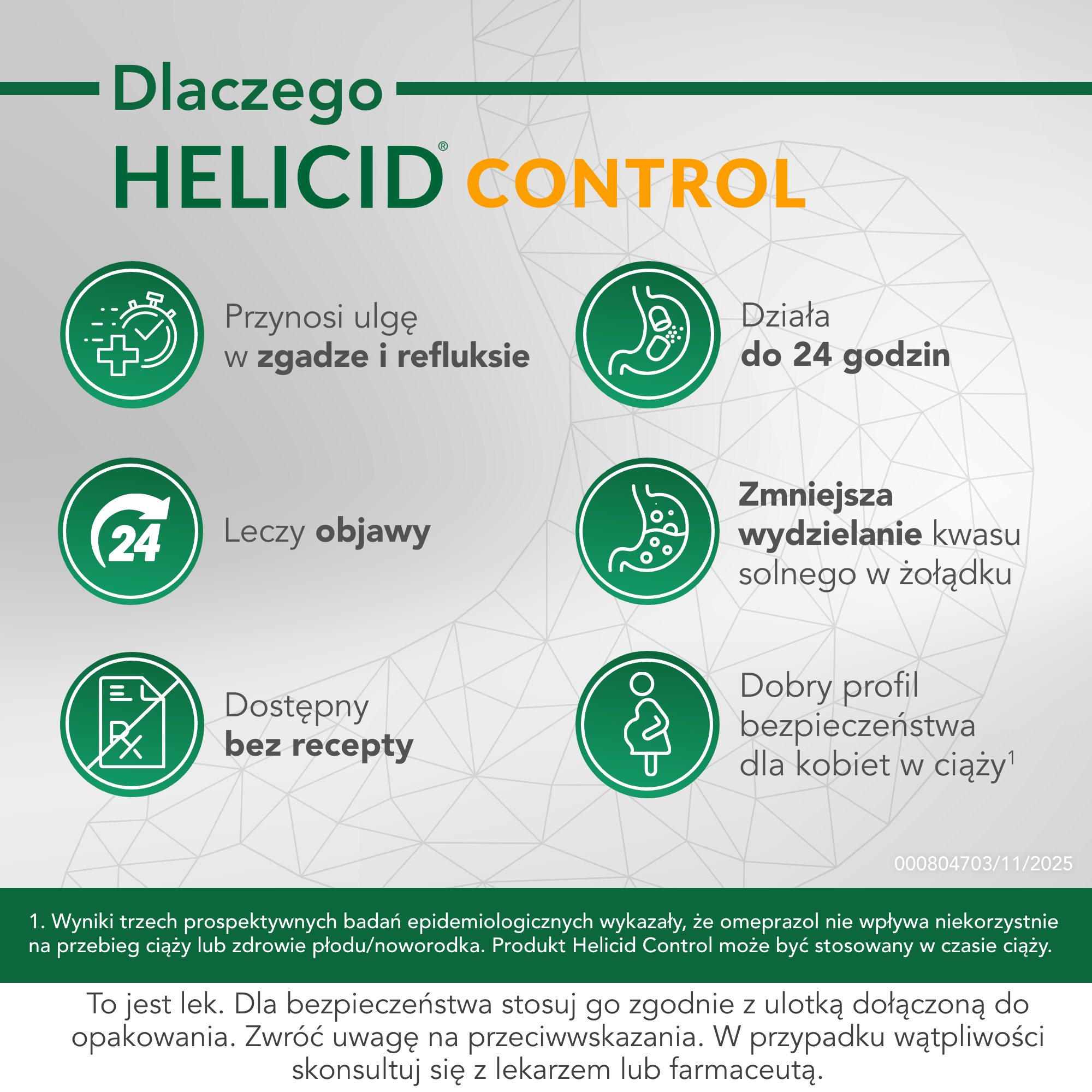 Helicid Control 10 mg 14 kapsułek