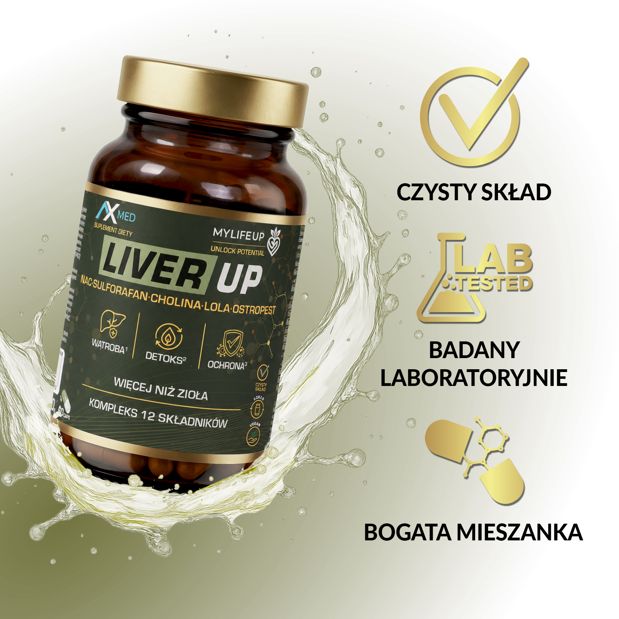 Ax Med Liver Up, 60 kapsułek