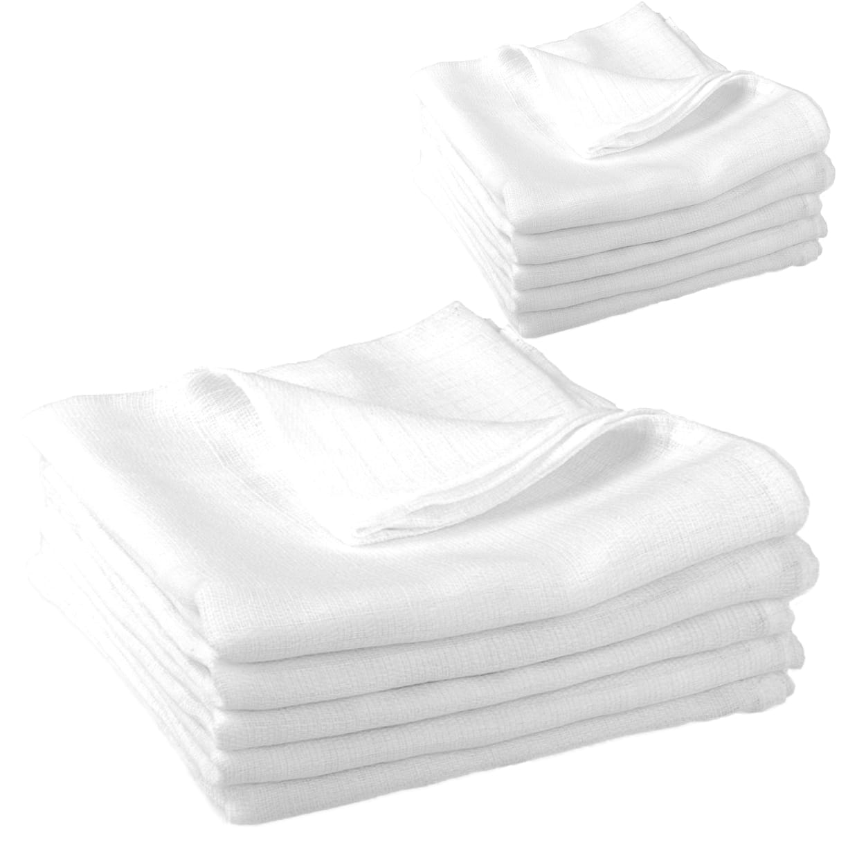 Bocioland, pieluszki tetrowe białe, rozmiar 60 x 80 cm, 10 sztuk