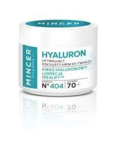 Mincer Pharma Hyaluron liftingujący półtłusty krem do twarzy 70+ 50 ml zdjęcie