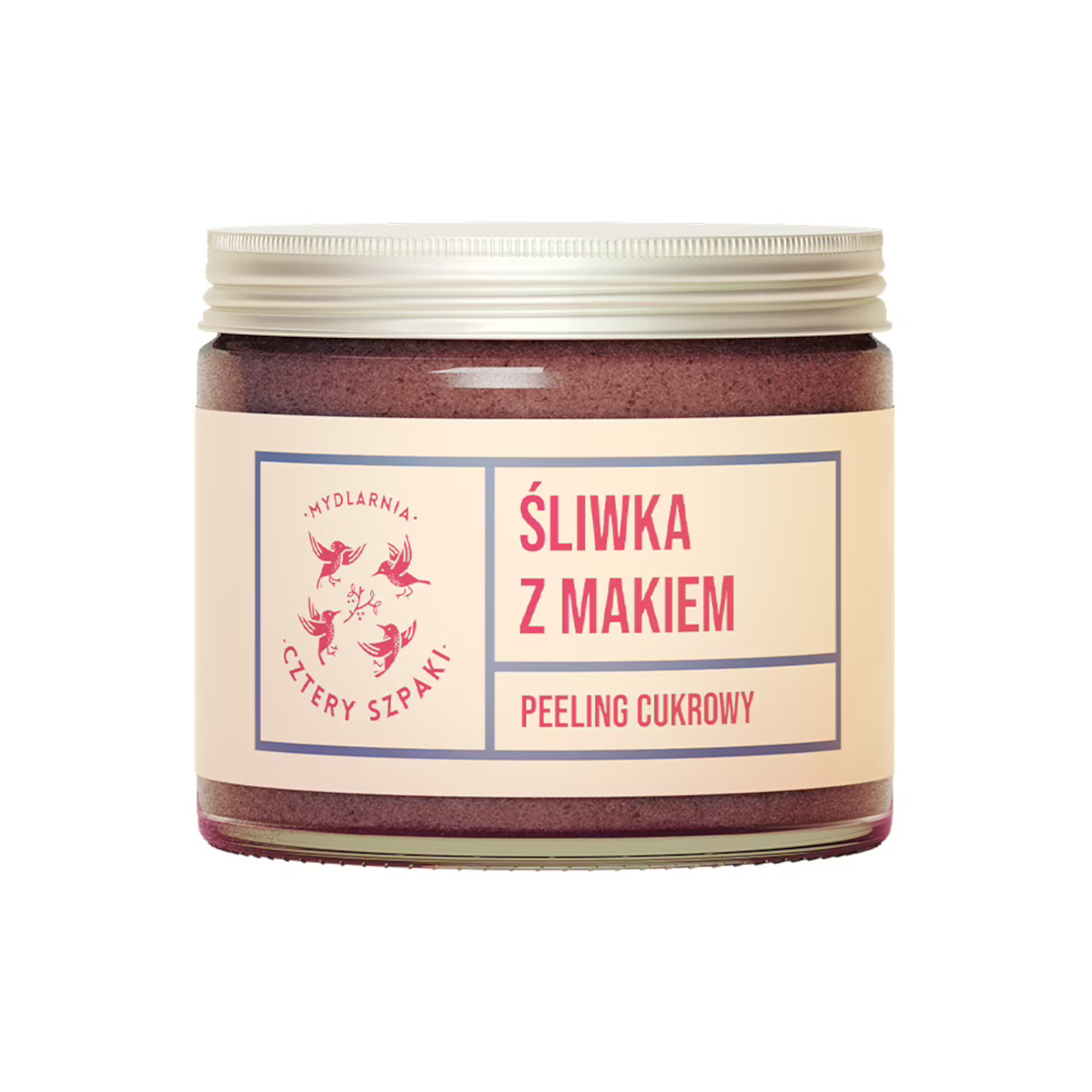 Mydlarnia Cztery Szpaki Śliwka z Makiem peeling cukrowy, 250 ml zdjęcie