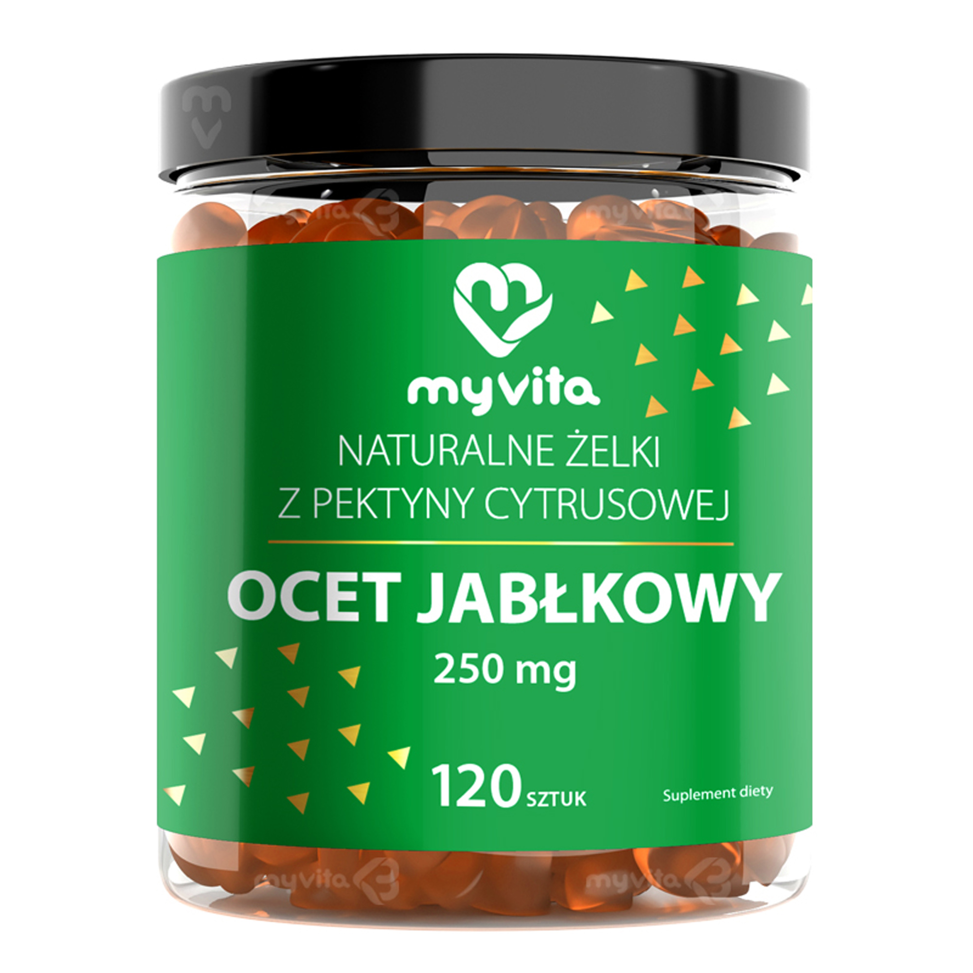 MyVita Ocet jabłkowy żelki 120 sztuk zdjęcie