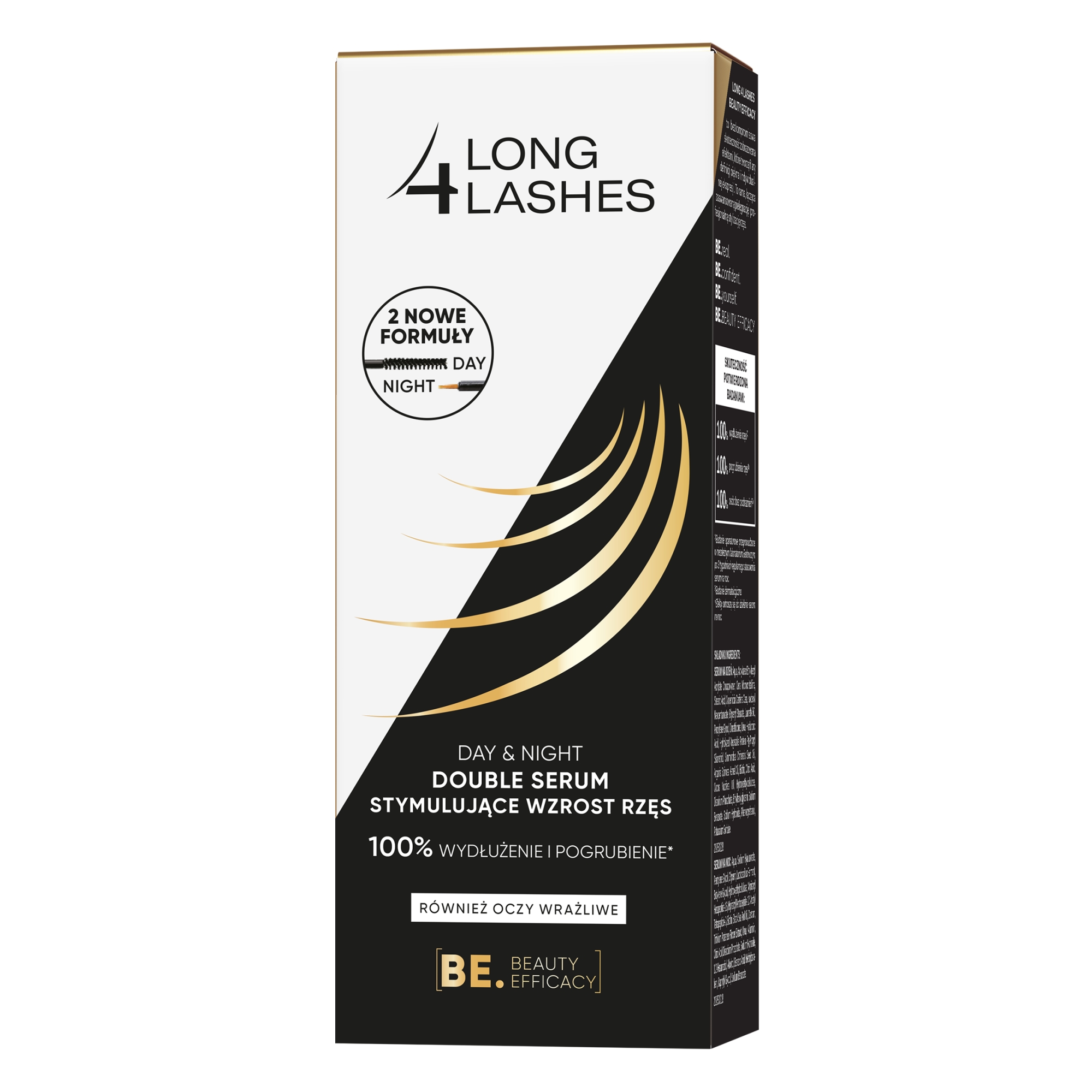 Long 4 Lashes Day&Night, double serum stymulujące wzrost rzęs, 2x3 ml