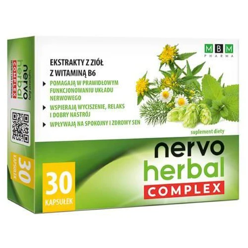 MBM Pharma Nervo herbal Complex, 30 kapsułek zdjęcie