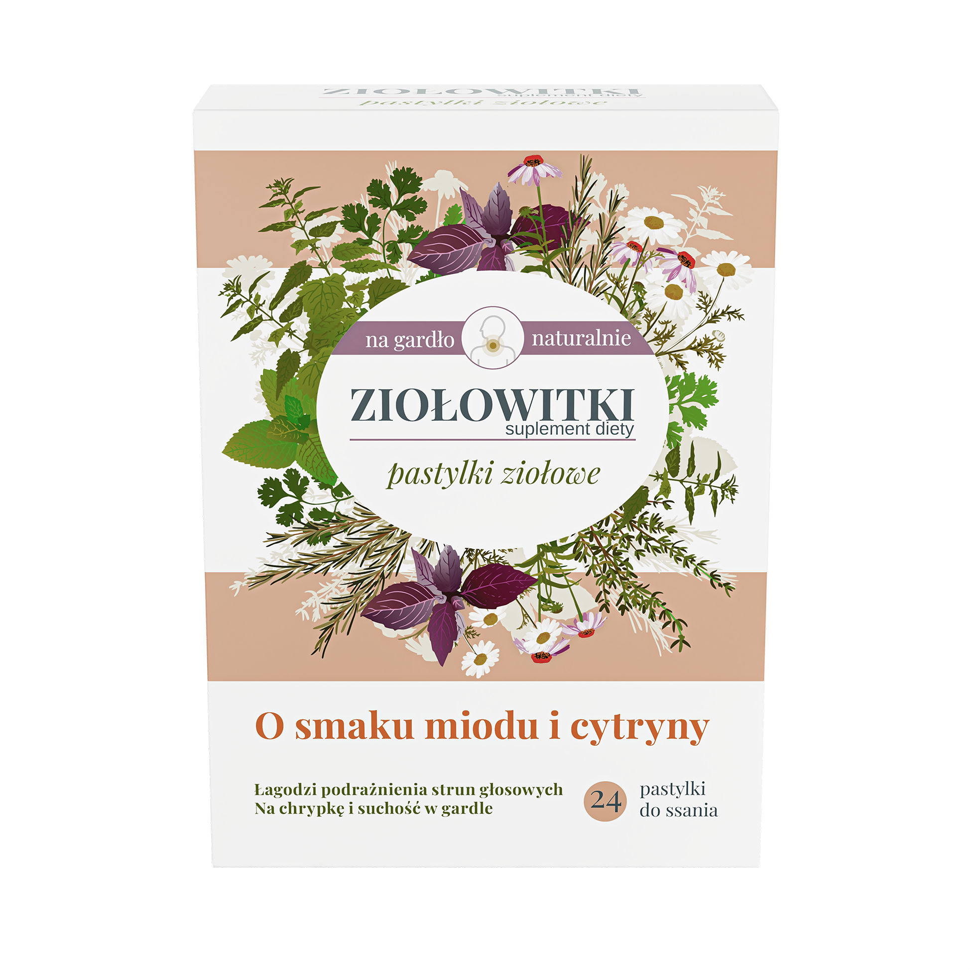 Ziołowitki Pastylki Ziołowe, 24 pastylki do ssania