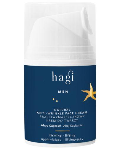 Hagi Men, Naturalny Krem do twarzy przeciwzmarszczkowy Ahoj Kapitanie, 50 ml  zdjęcie