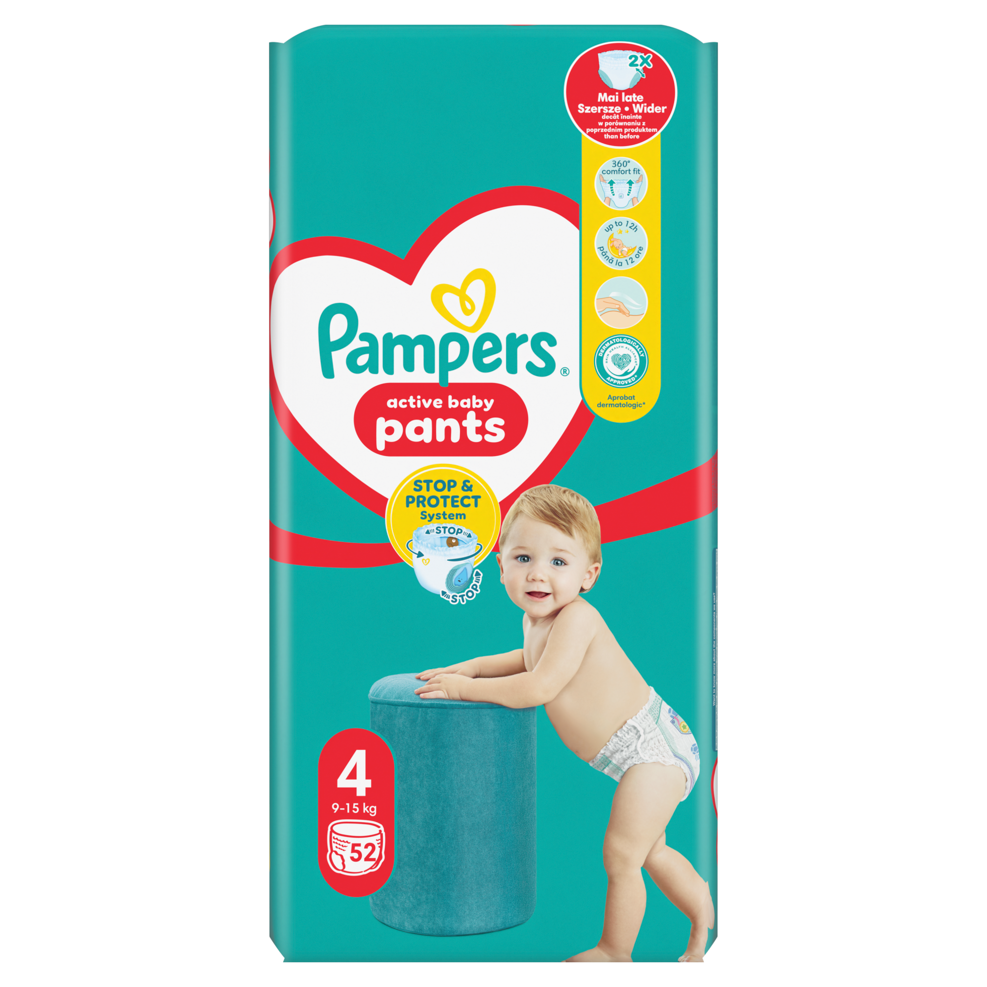 Pampers Pants 4 Maxi Pieluchomajtki 9-15 kg, 52 sztuki zdjęcie