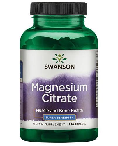 Swanson Magnesium Citrate (cytrynian magnezu) 240 tabletek zdjęcie