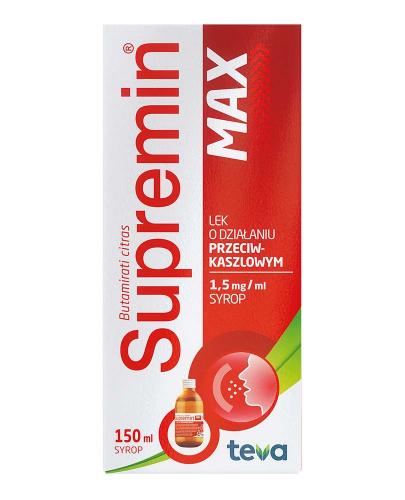 SUPREMIN MAX 1,5 mg / ml, na kaszel, 150 ml zdjęcie