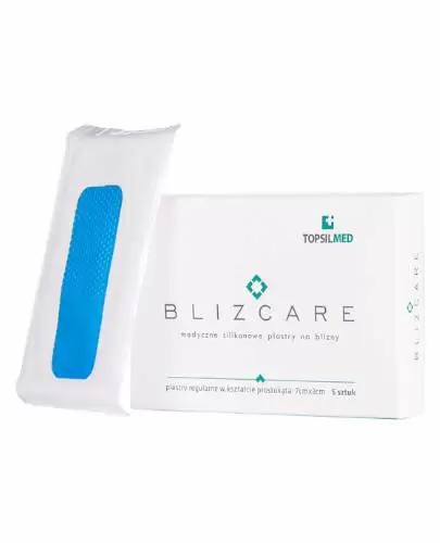 Blizcare medyczny silikonowy plaster na blizny 7 cm x 3 cm 5 sztuk zdjęcie