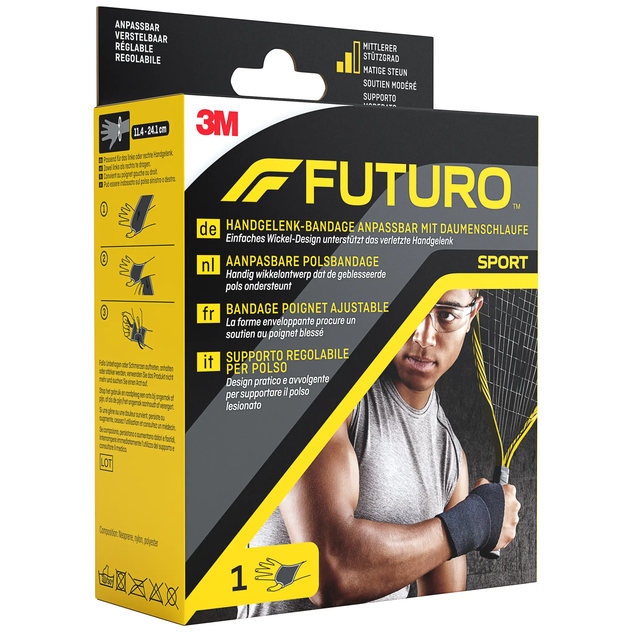 Futuro Sport regulowana opaska nadgarstka 1 sztuka