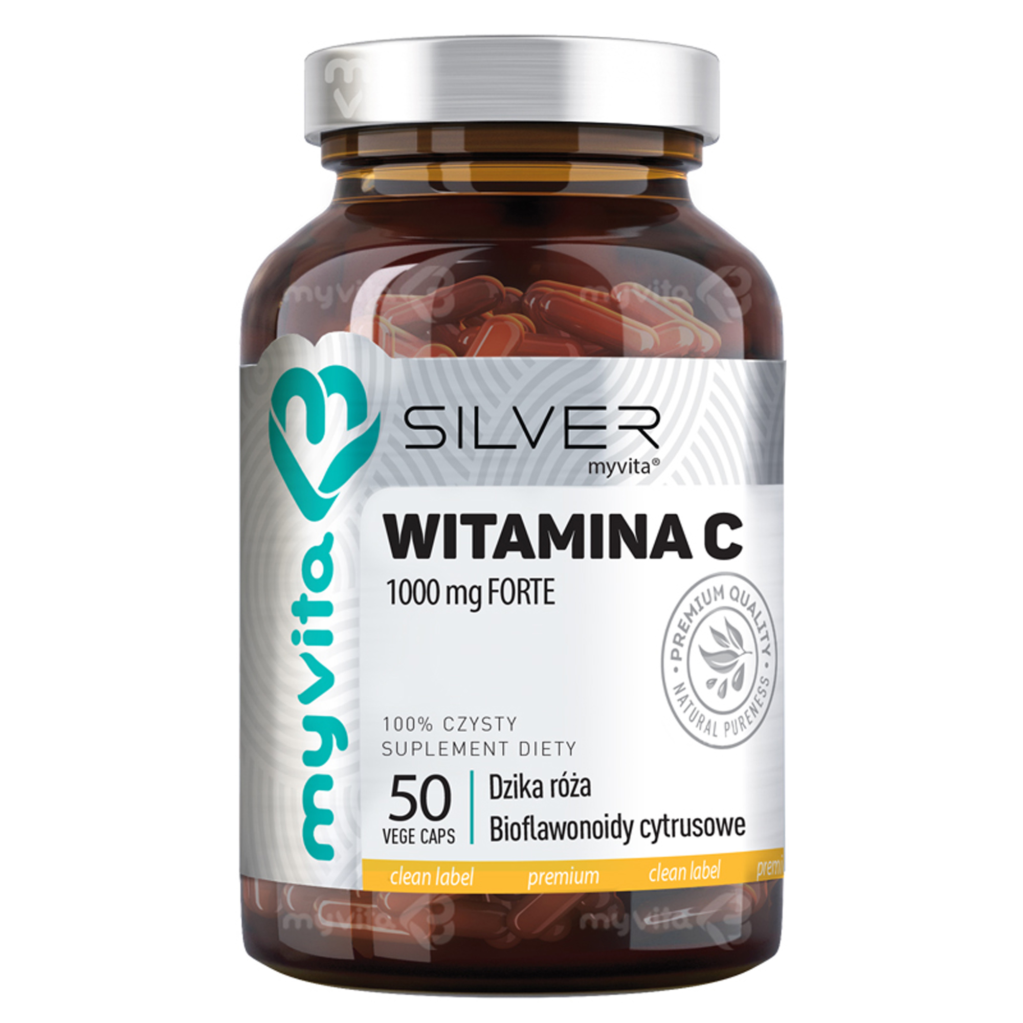 MYVITA SILVER Witamina C 1000 mg FORTE - 50 kaps. zdjęcie